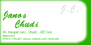 janos chudi business card